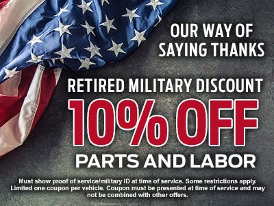 Retired Military Discount